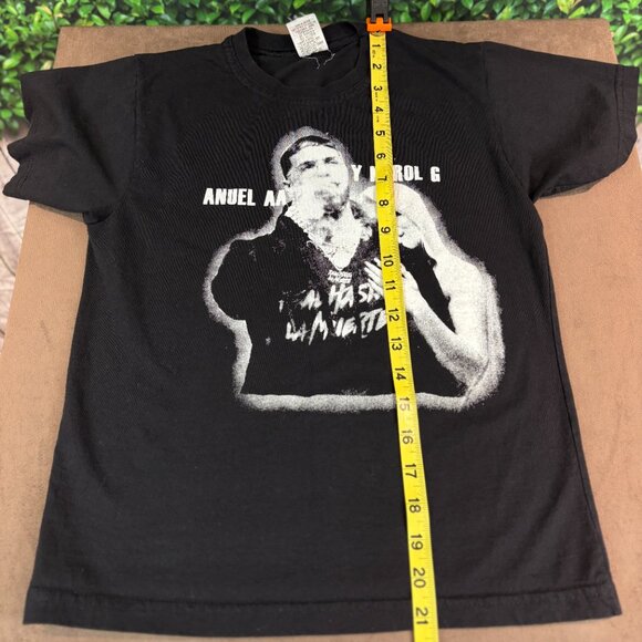 Anuel & Karol G Real hasta la muerte Girls Size 12 Black T-shirt (SKU: 28M) - Picture 8 of 8